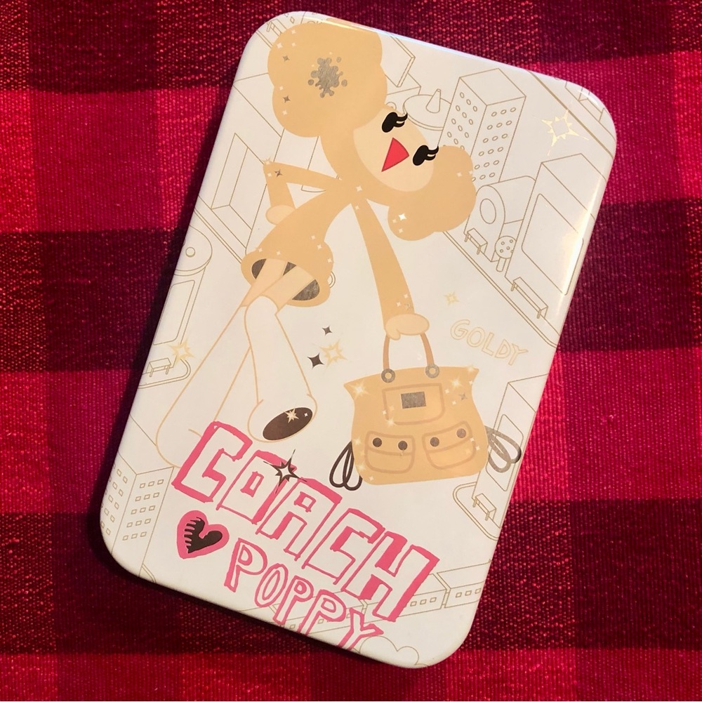 Coach NWT Poppy Chan Tin Stationary Stickers Goldy